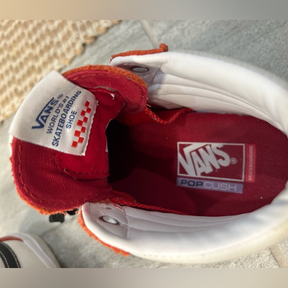 Vans Sk8-Hi Red Sneakers | M7 W8.5 | Pop Cush sole, in great condition! - Picture 5 of 5